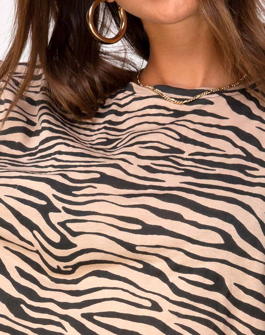 Immagine di Lotsun Vestito a maglione anni '90 Zebra Taupe