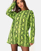 Immagine di Lotsun Jumper Dress in Snake Lime