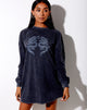 Immagine di Lotsun Felpa in Black Wash Twin Dragon