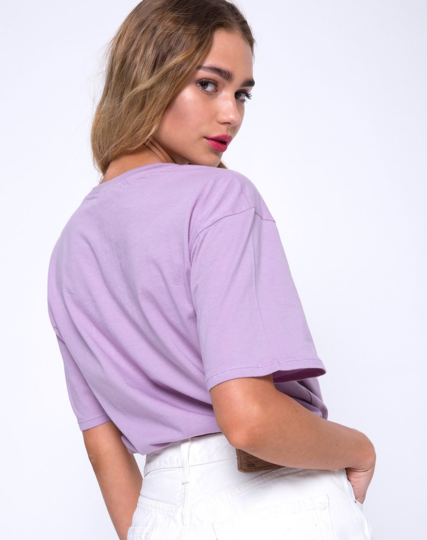 Maglietta basic oversize in Lilla Lovestings