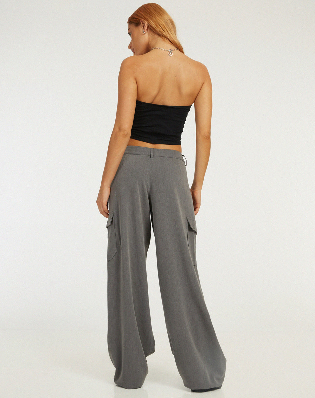 Abba Cargo a vita bassa in Charcoal