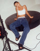 Immagine di Keenan Crop Top in lycra bianco