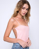 Immagine del corpetto Lucia a coste Blush