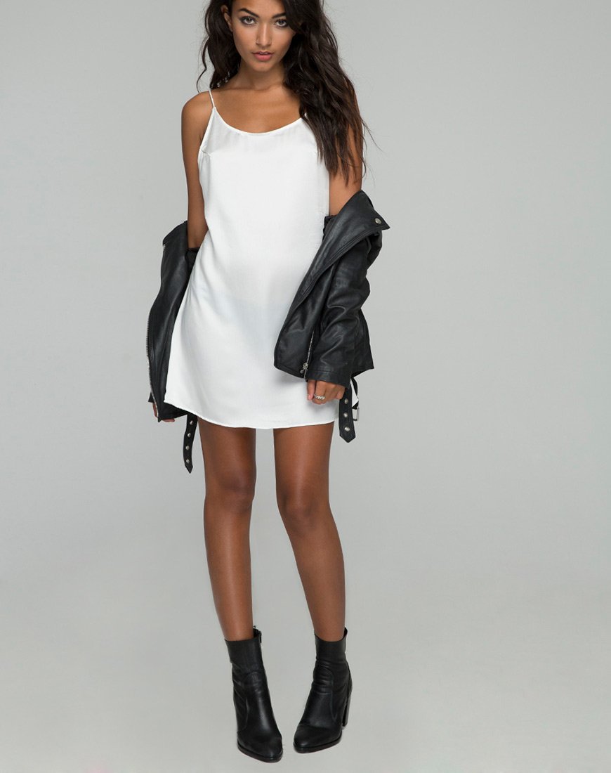 Immagine di Lucille Slip Dress in raso Bone