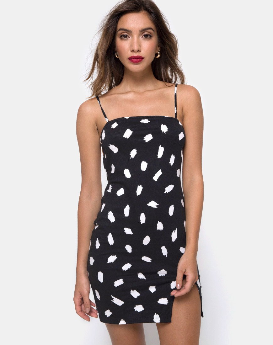 Abito Lucine in Diana Dot Nero