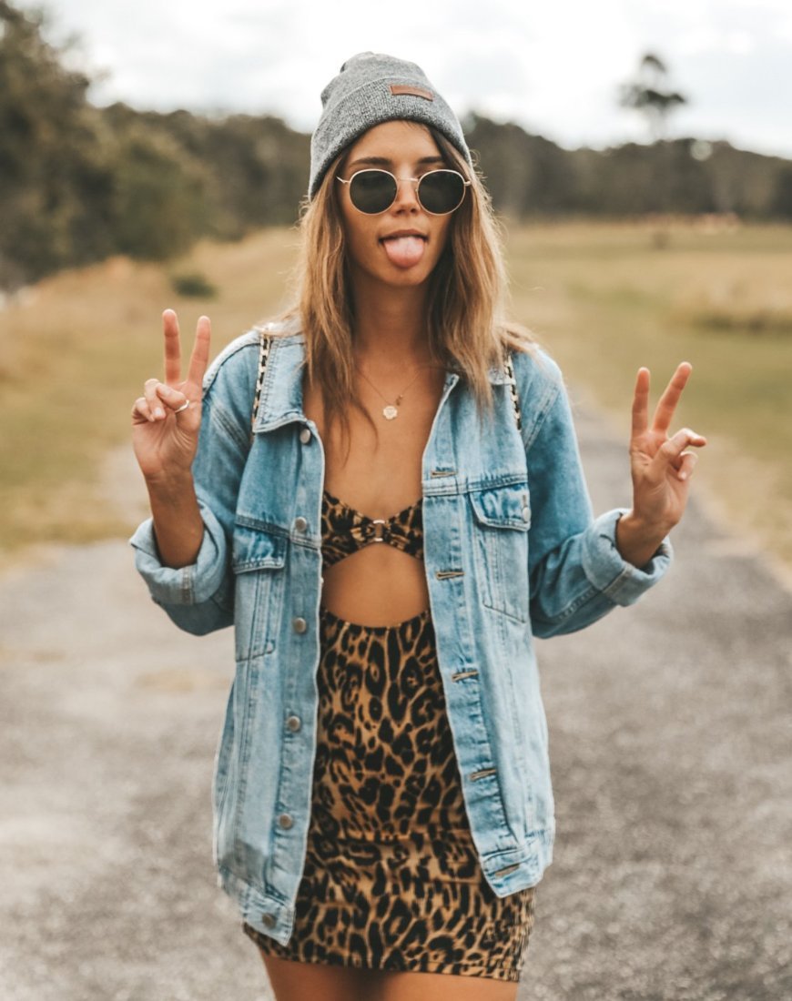 Immagine di Jezabel Cutout Dress in Leopard