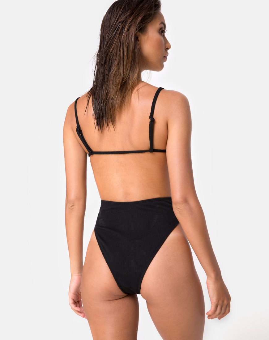 Costume da bagno Luelle in Mini Rib Nero