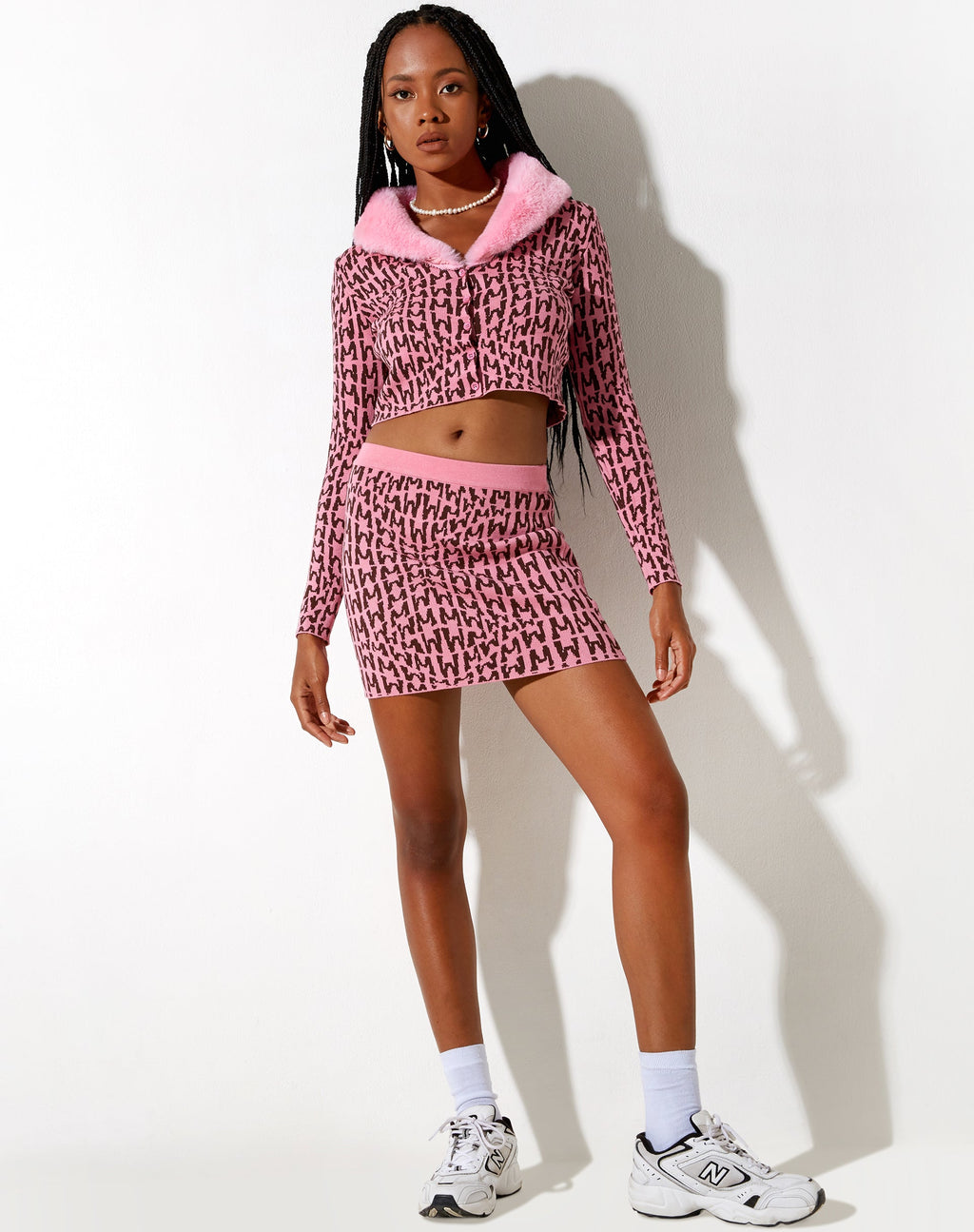 Minigonna Riani in rosa Wavey M