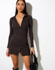 Immagine di Luiza Mini Dress in Rib Blackened Pearl