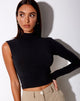 Immagine di Luly Crop Top in Polycrepe Nero