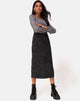 Immagine di Lyra Midi Skirt in Black Stone Wash