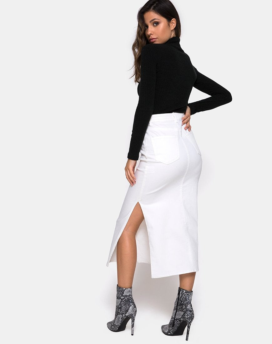 Gonna Lyra Midi in bianco