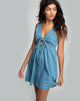 Immagine di Lyset - Vestito con ritaglio in Denim Chambray lavato in estate
