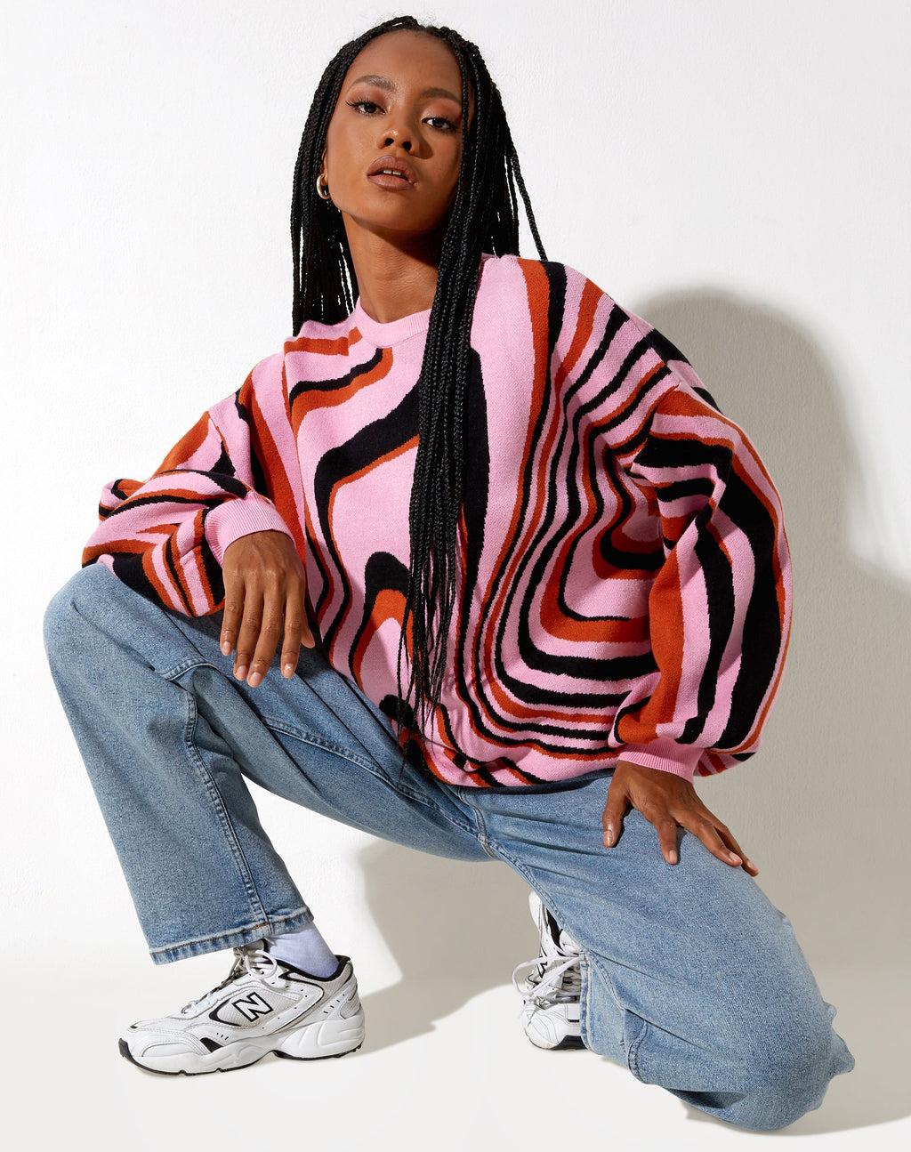 Maglione Mably in Mega Ripple Pink