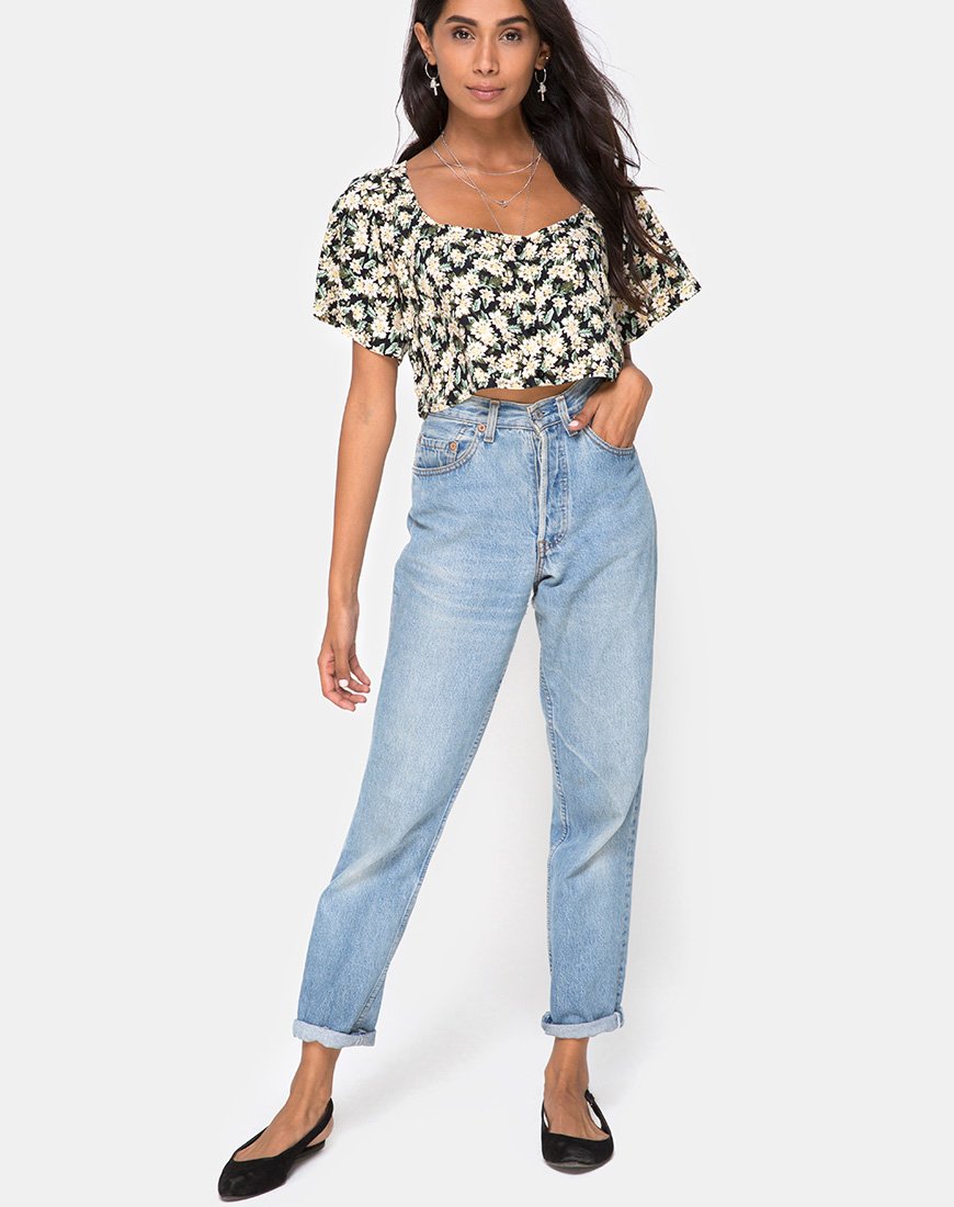 Immagine di Magia Crop Top in nero Aster