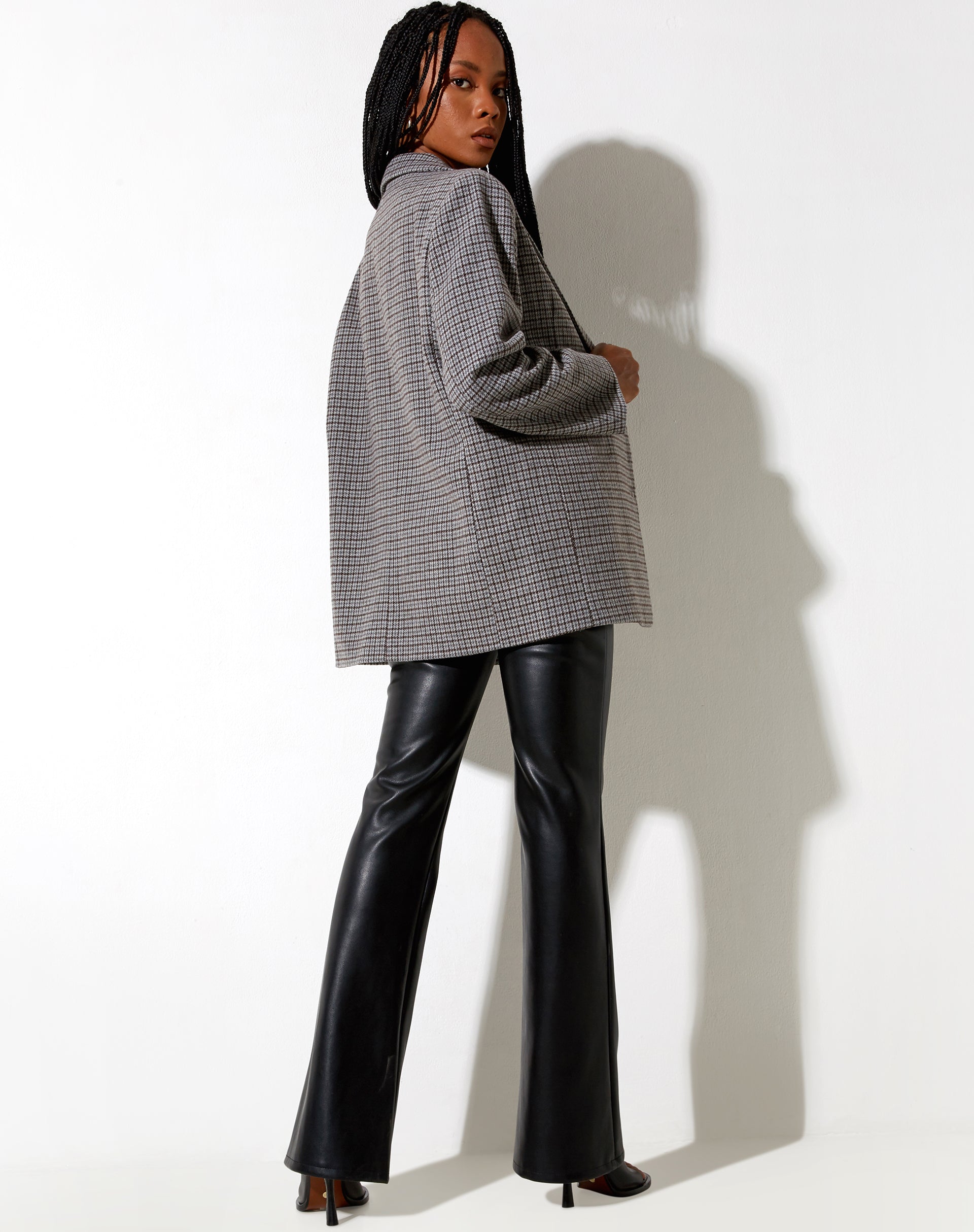 Immagine di Maiwa Blazer in lana grigio e nero