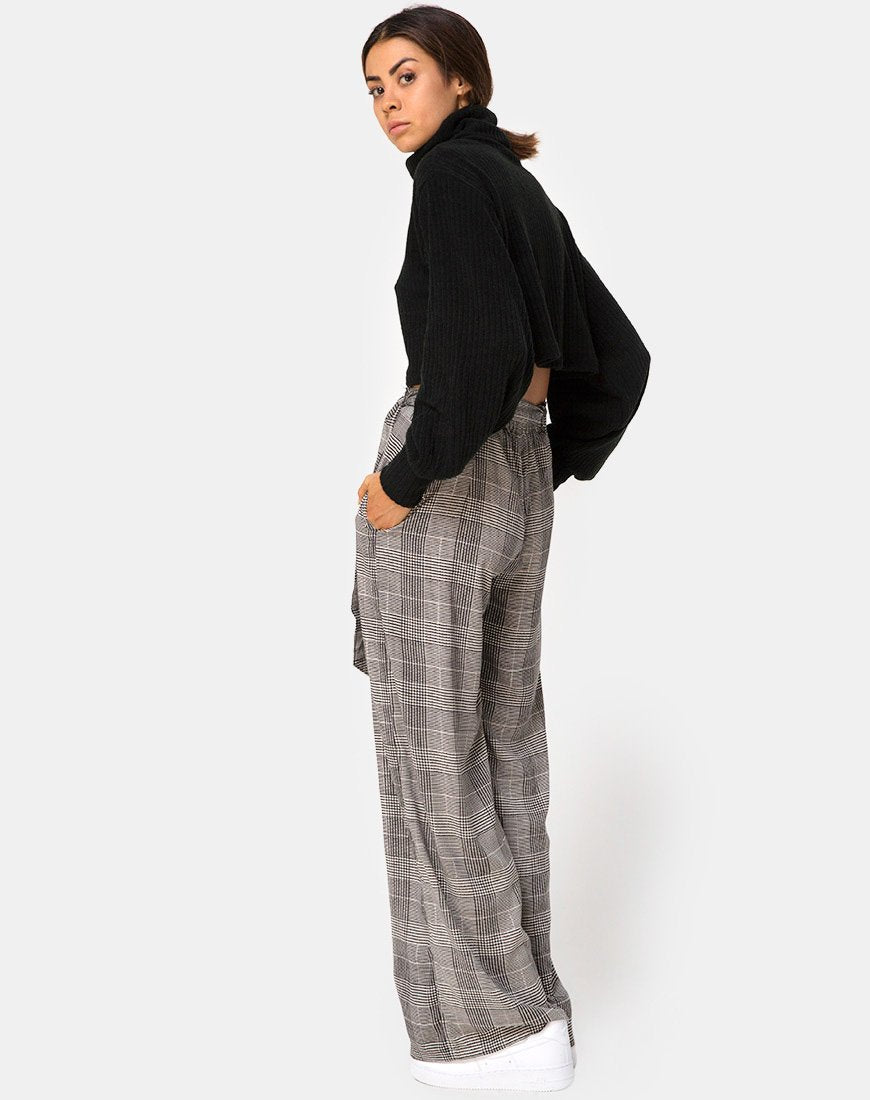 Immagine di Majustie Pantalone a vita alta in Charles Check Grigio