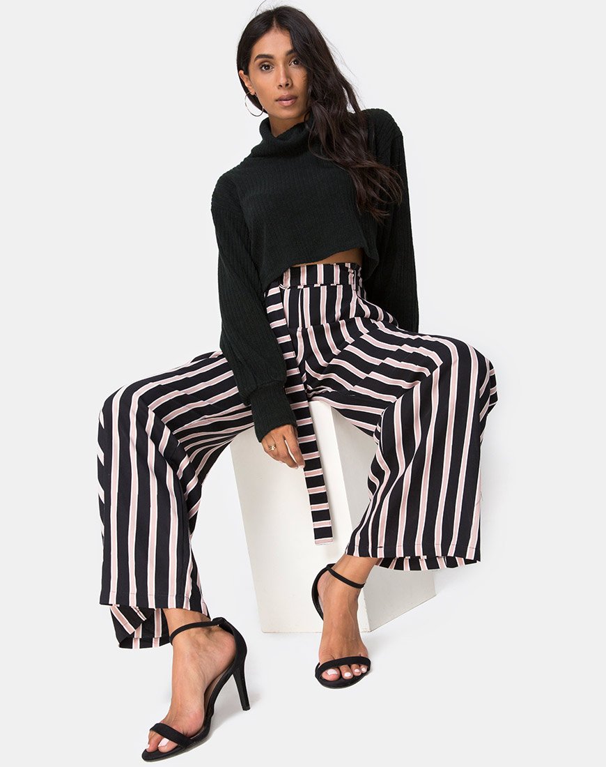 Pantaloni Majustie a righe formali