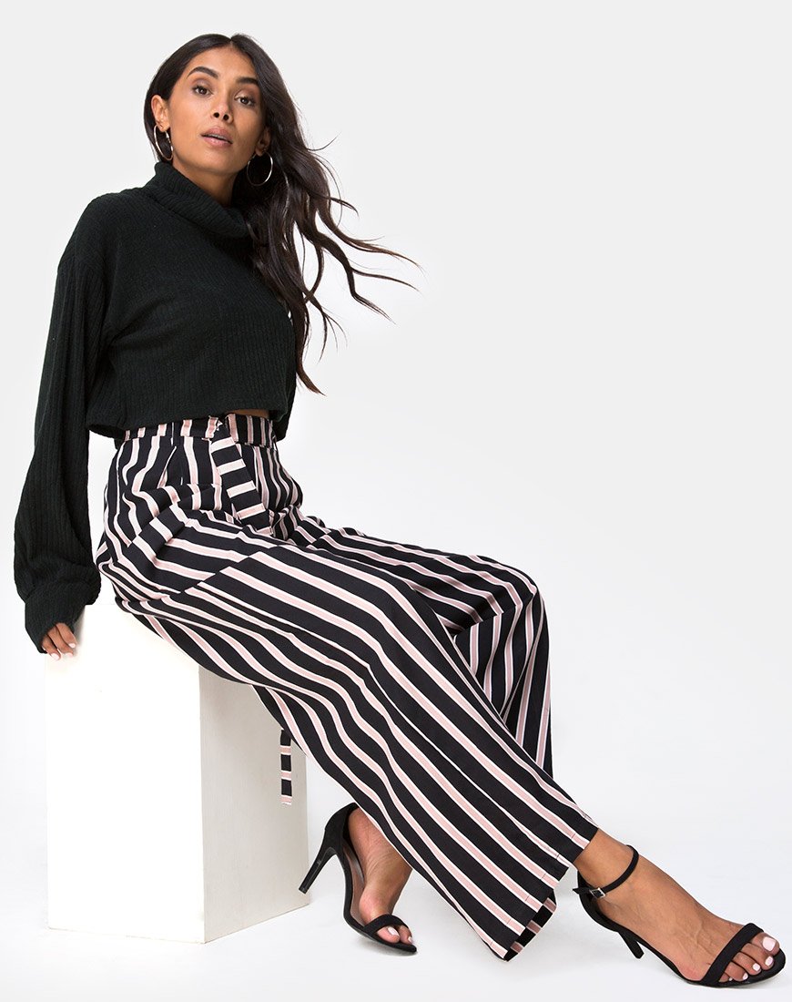 Pantaloni Majustie a righe formali
