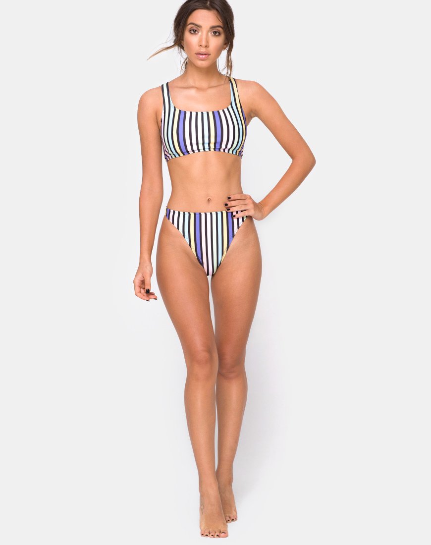 Fondo bikini Malee in New Stripe