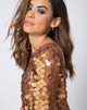 Immagine di MALIA DISC SEQUIN BRONZO SHIMMER (Z011984 BRONZO SHIMMER)