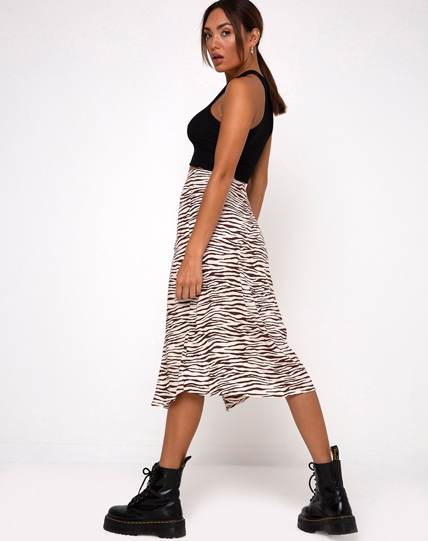 Immagine della Gonna Malika Midi in Easy Tiger Cocoa