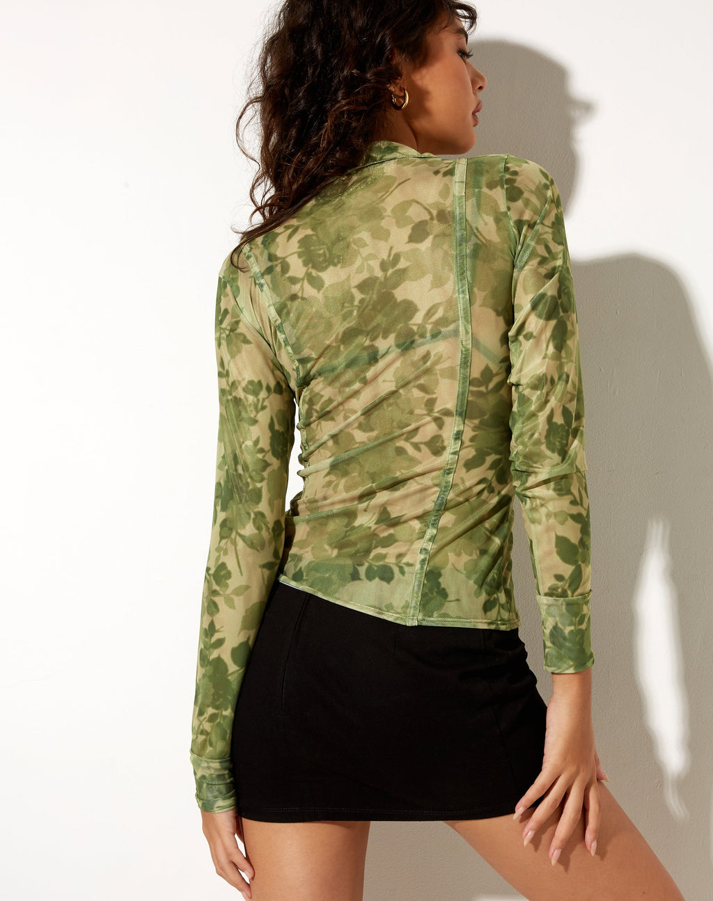 Mally - Camicia in fiore sfumato