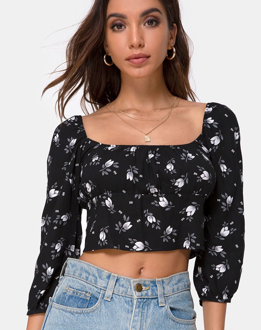 Immagine di Malon Crop Top in Dark Tulip