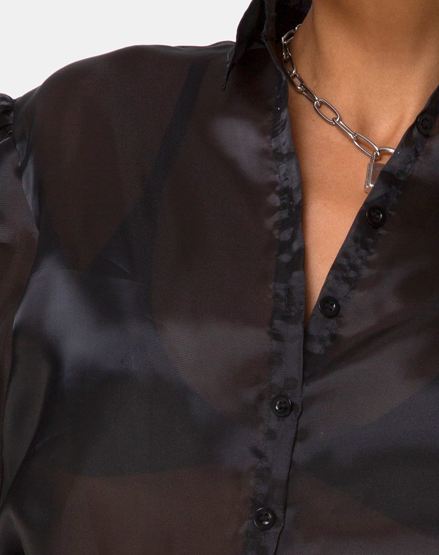 Immagine della blusa Maloney in organza nera