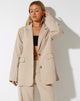 immagine di Malva Blazer in morbido beige sartoriale