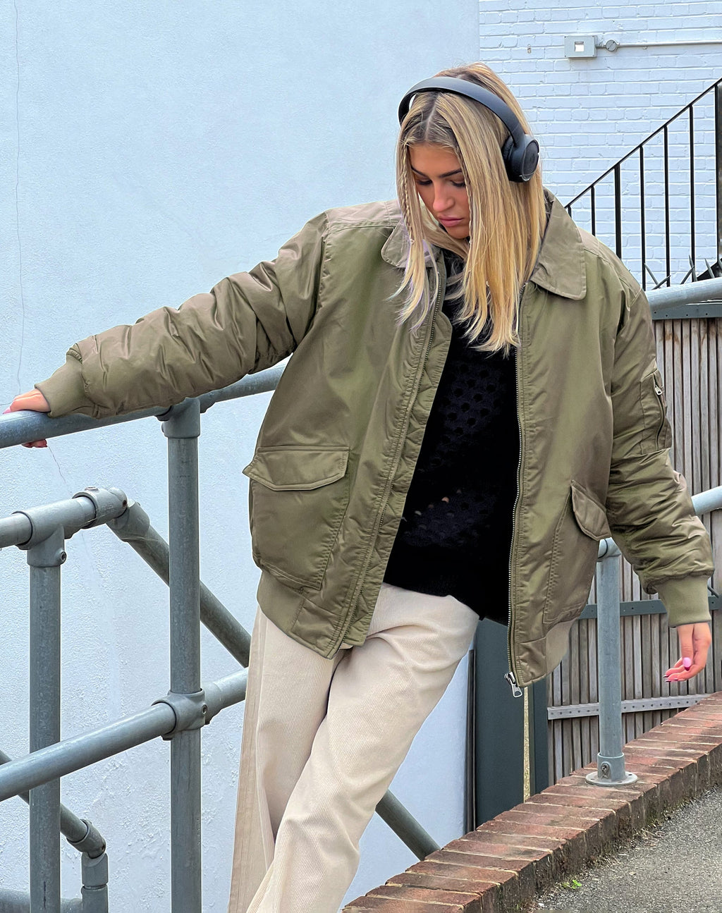 Giacca Manik in verde cachi