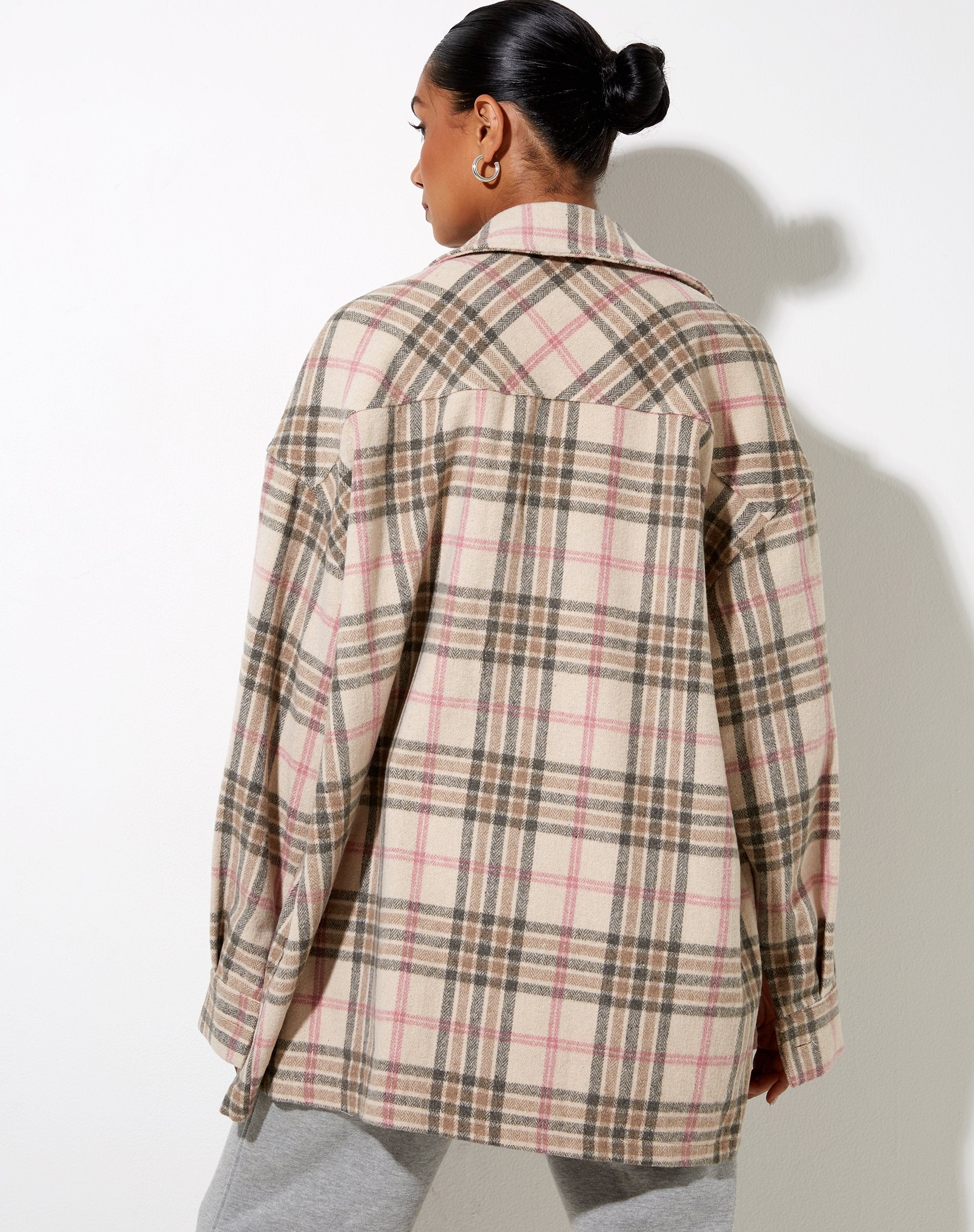 Immagine di Marcel Shirt in Big Check Pink White Tan