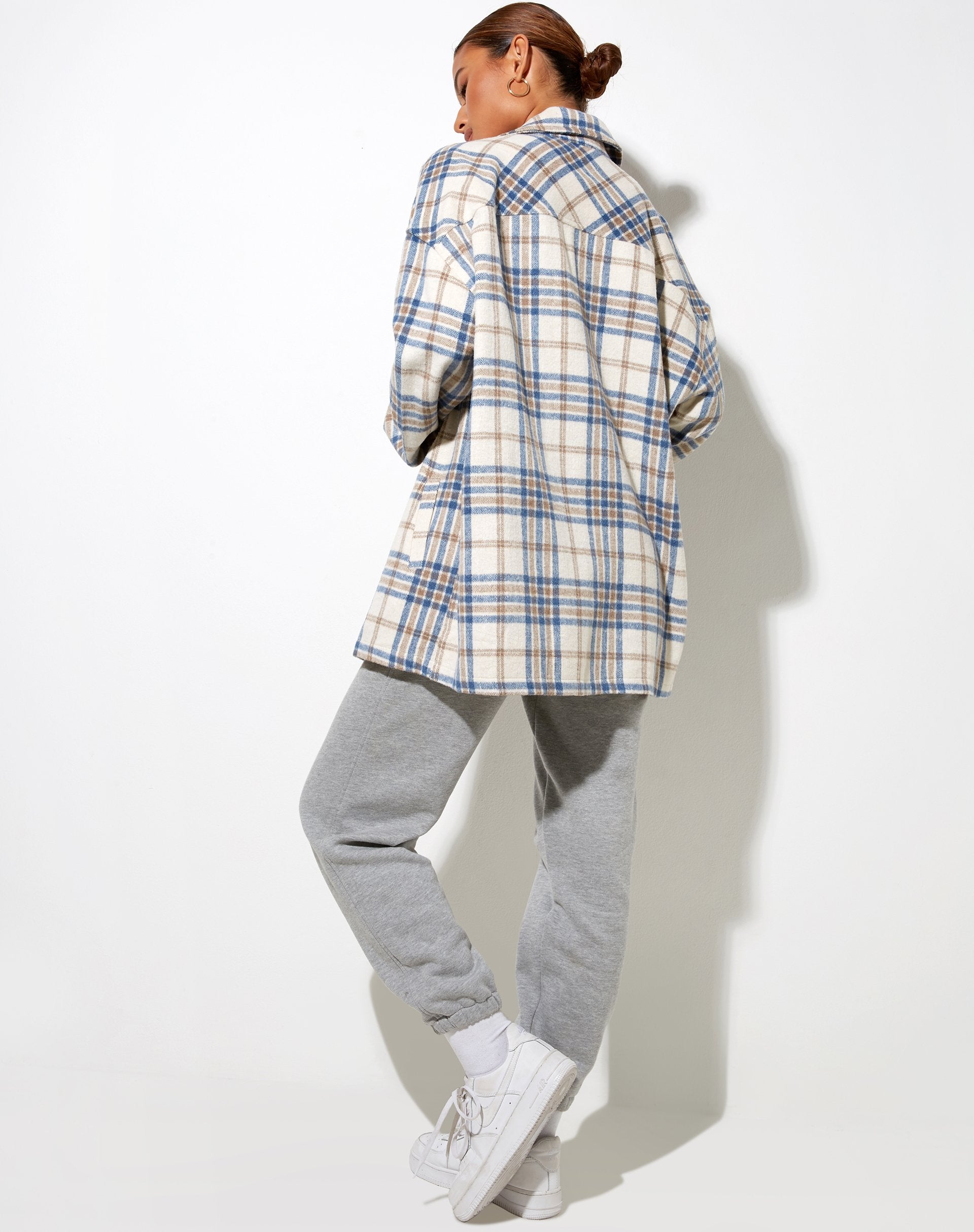 Immagine di Marcel Shirt in Big Check White Blue Tan