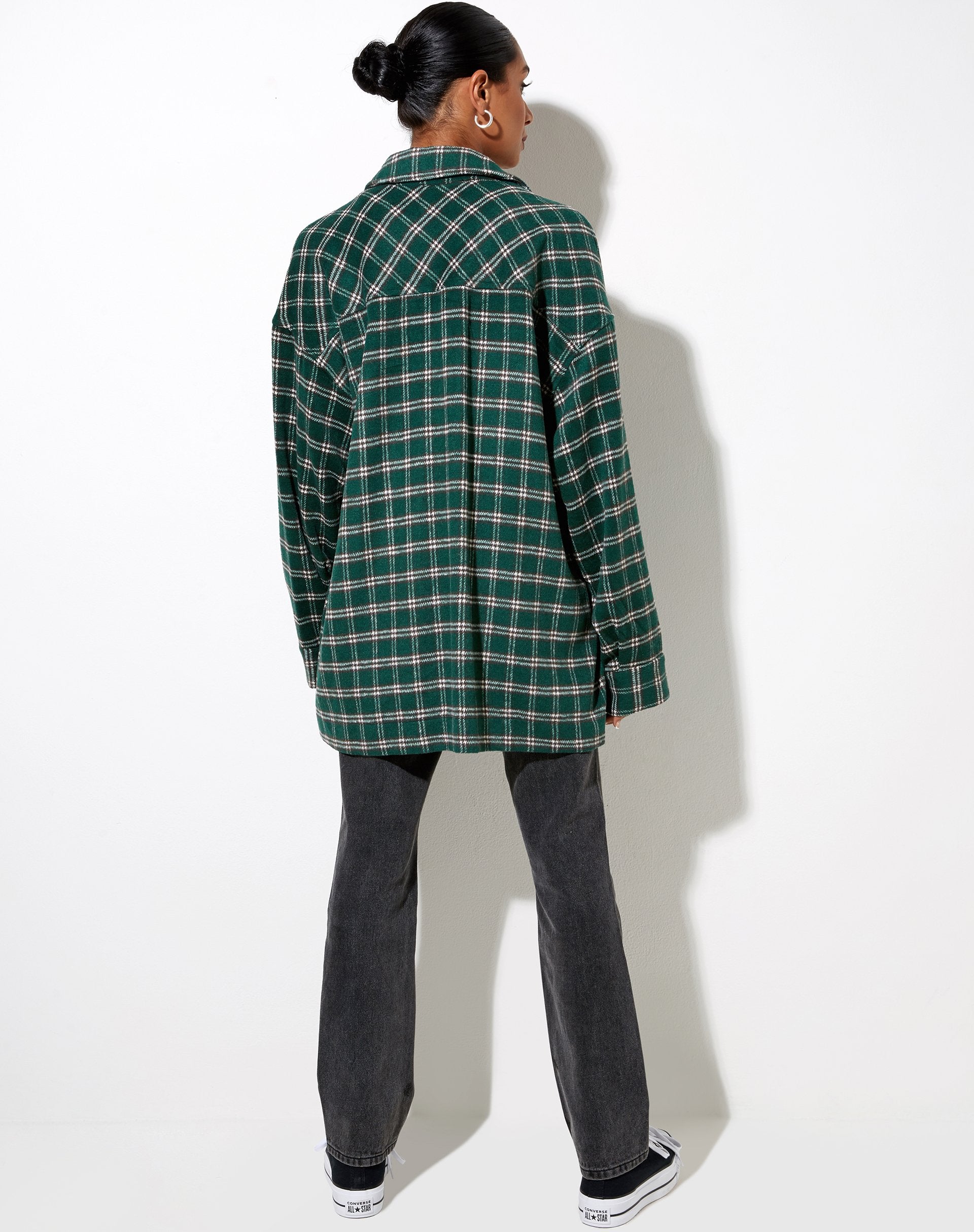 Immagine di Marcel Shirt in Check Nero e Verde
