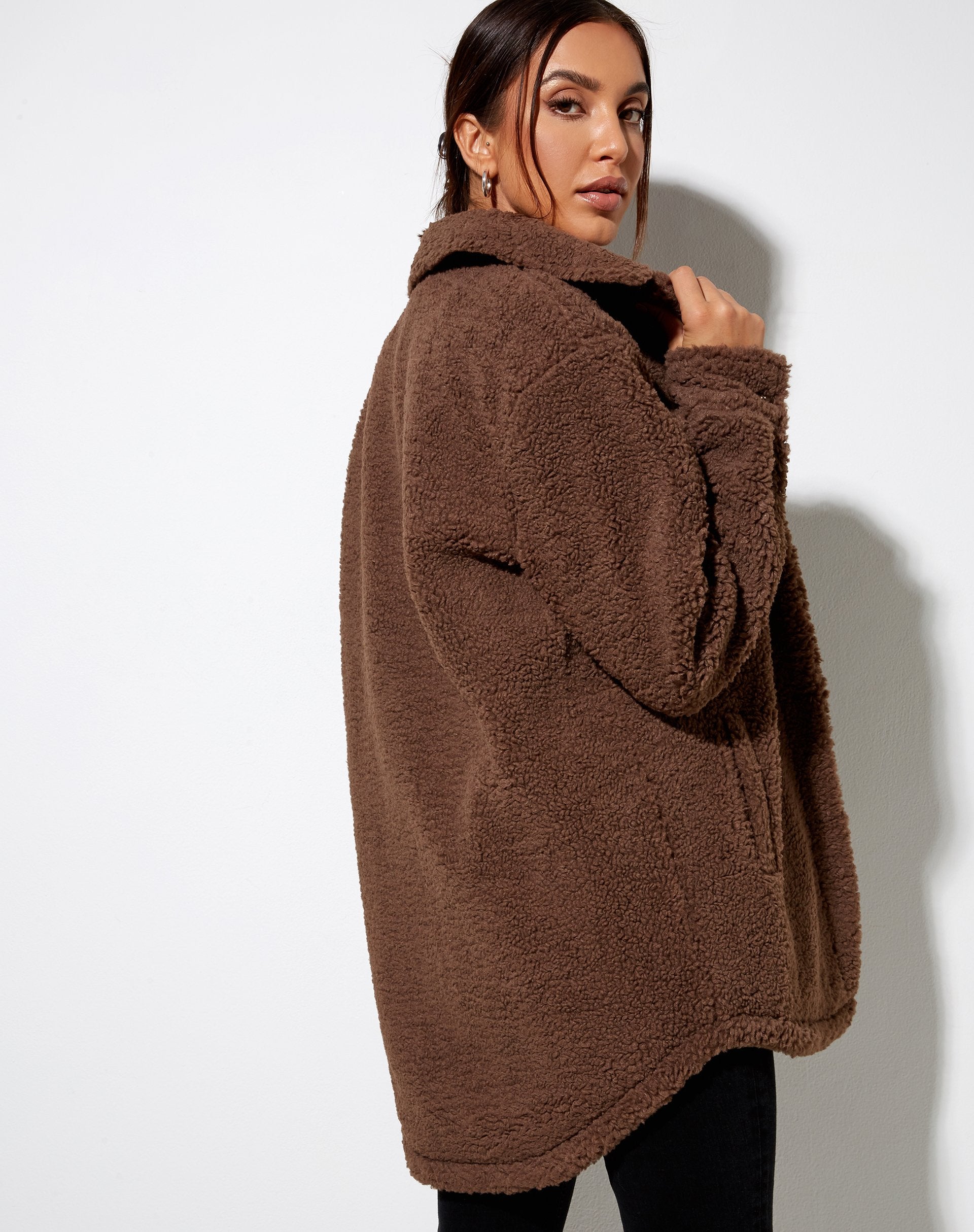 Immagine di Marcella Shirt in Borg Charcoal Grey
