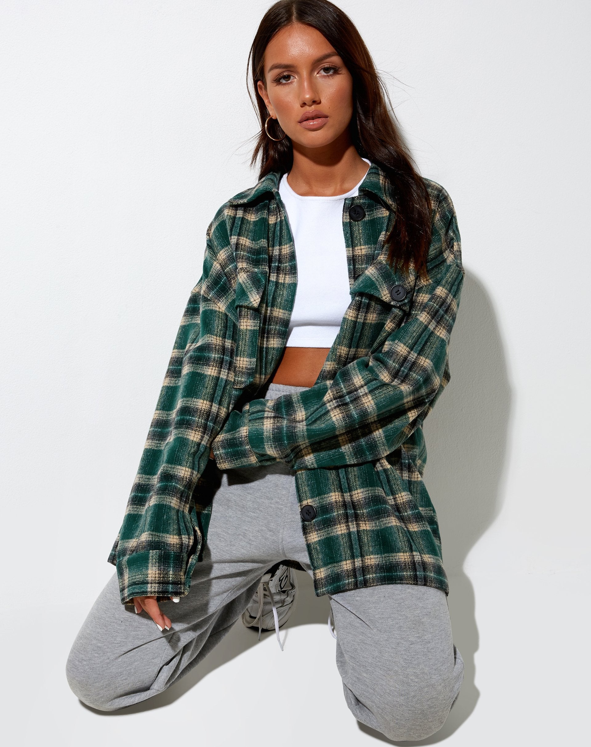 Immagine di Marcel Shirt in Check Green Black