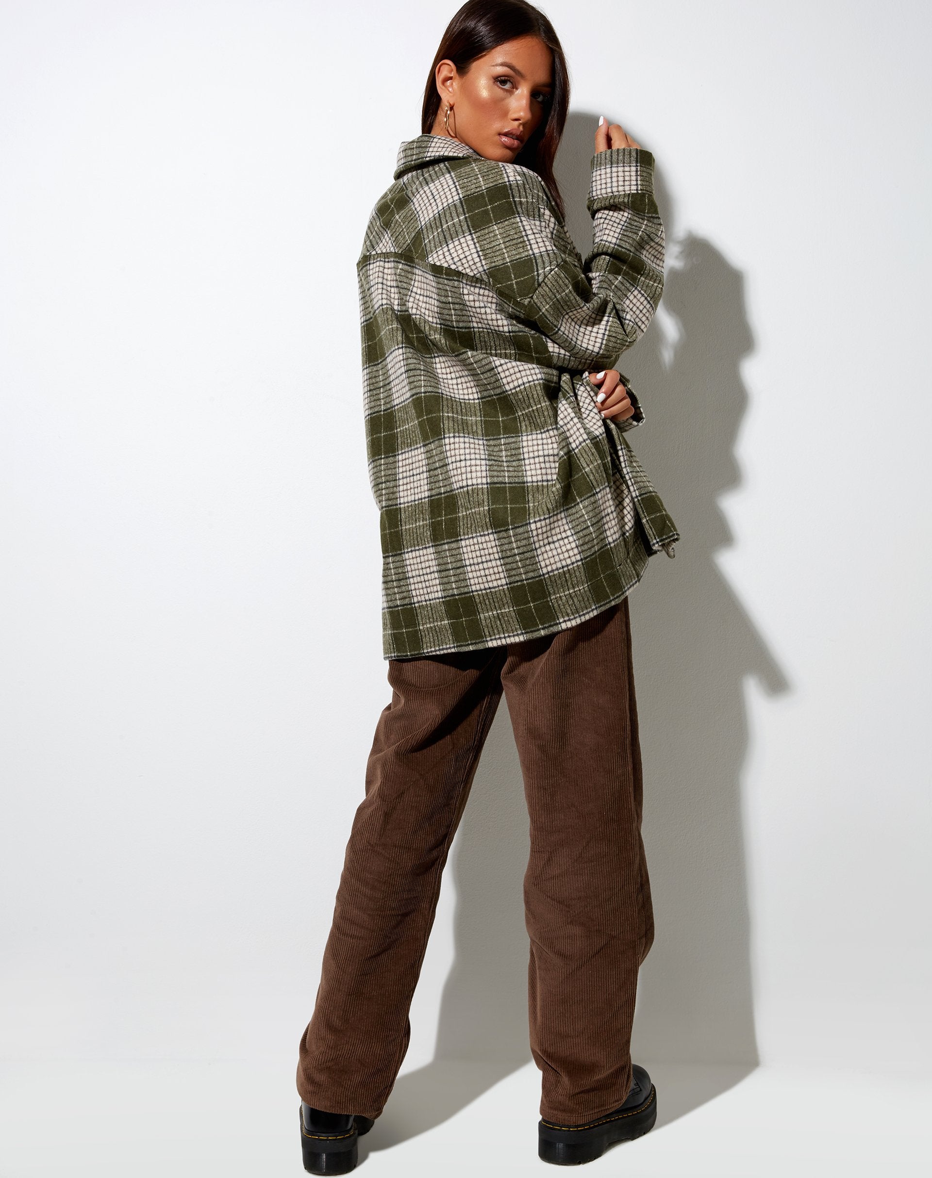 Immagine della camicia Marcel a quadri verde chiaro