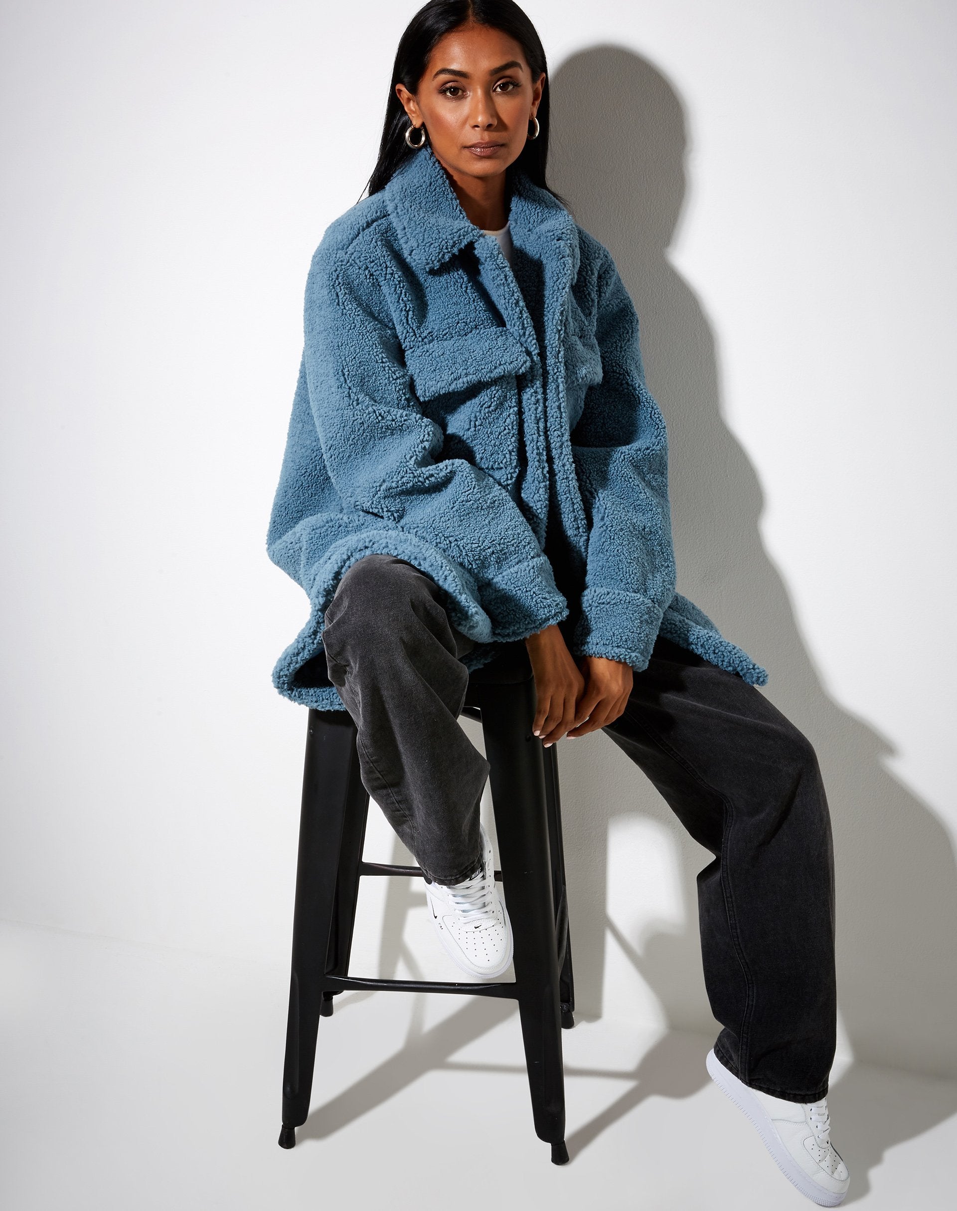 Immagine della camicia Marcella in Borg Slate Blue