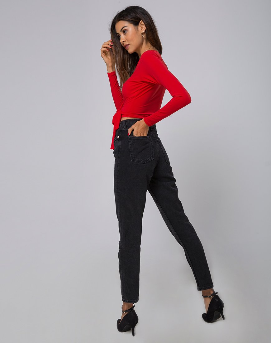 Immagine di Marche Wrap Top in rosso