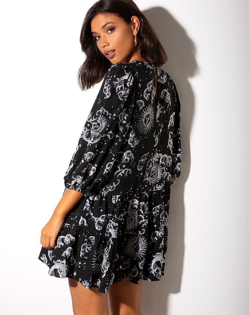 Immagine di Mareta Tea Dress in Night Sky Nero