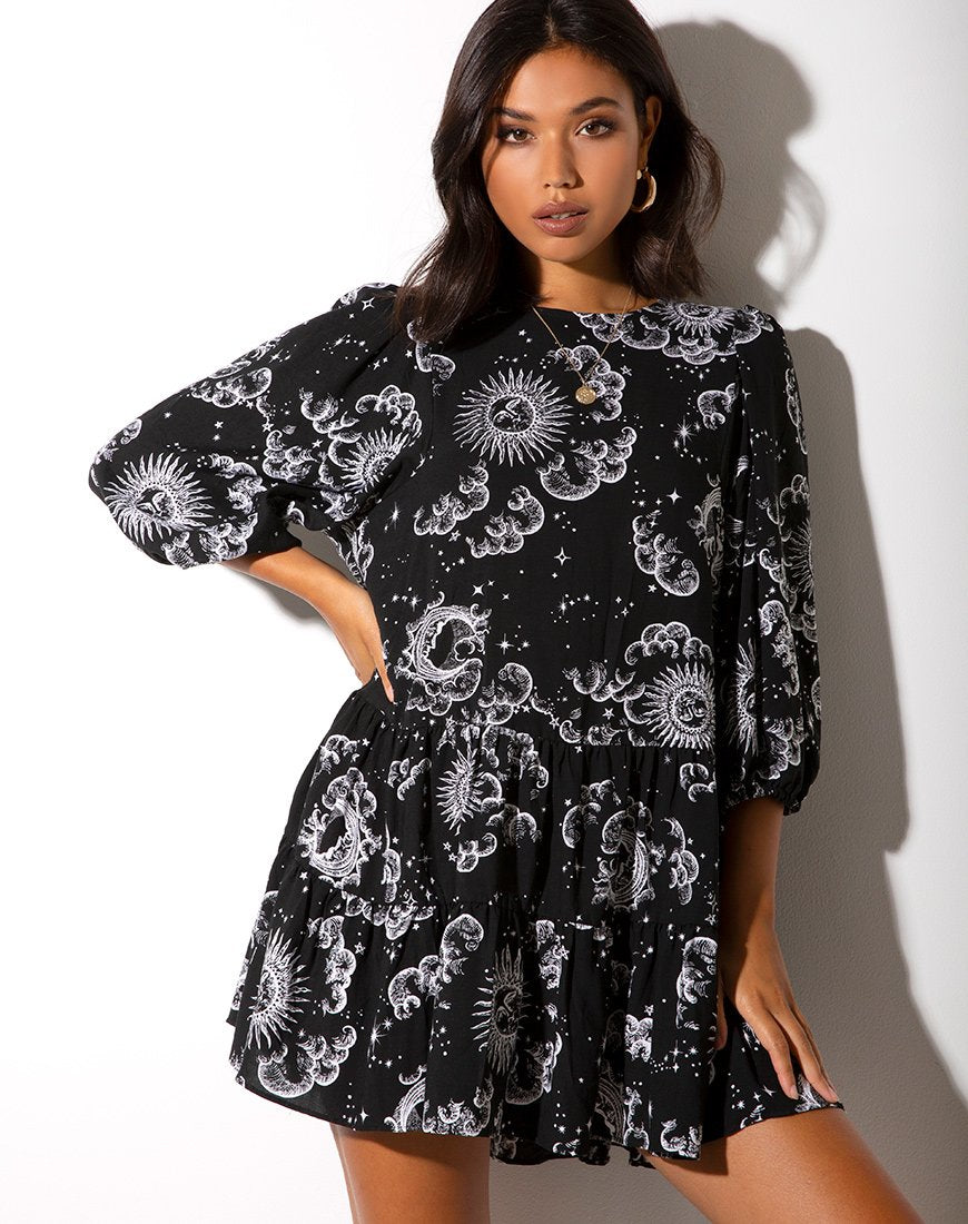 Immagine di Mareta Tea Dress in Night Sky Nero
