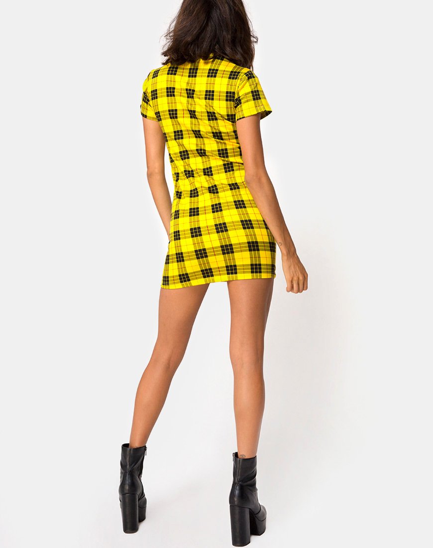 Immagine di Maretha Abito in Plaid Invernale Giallo