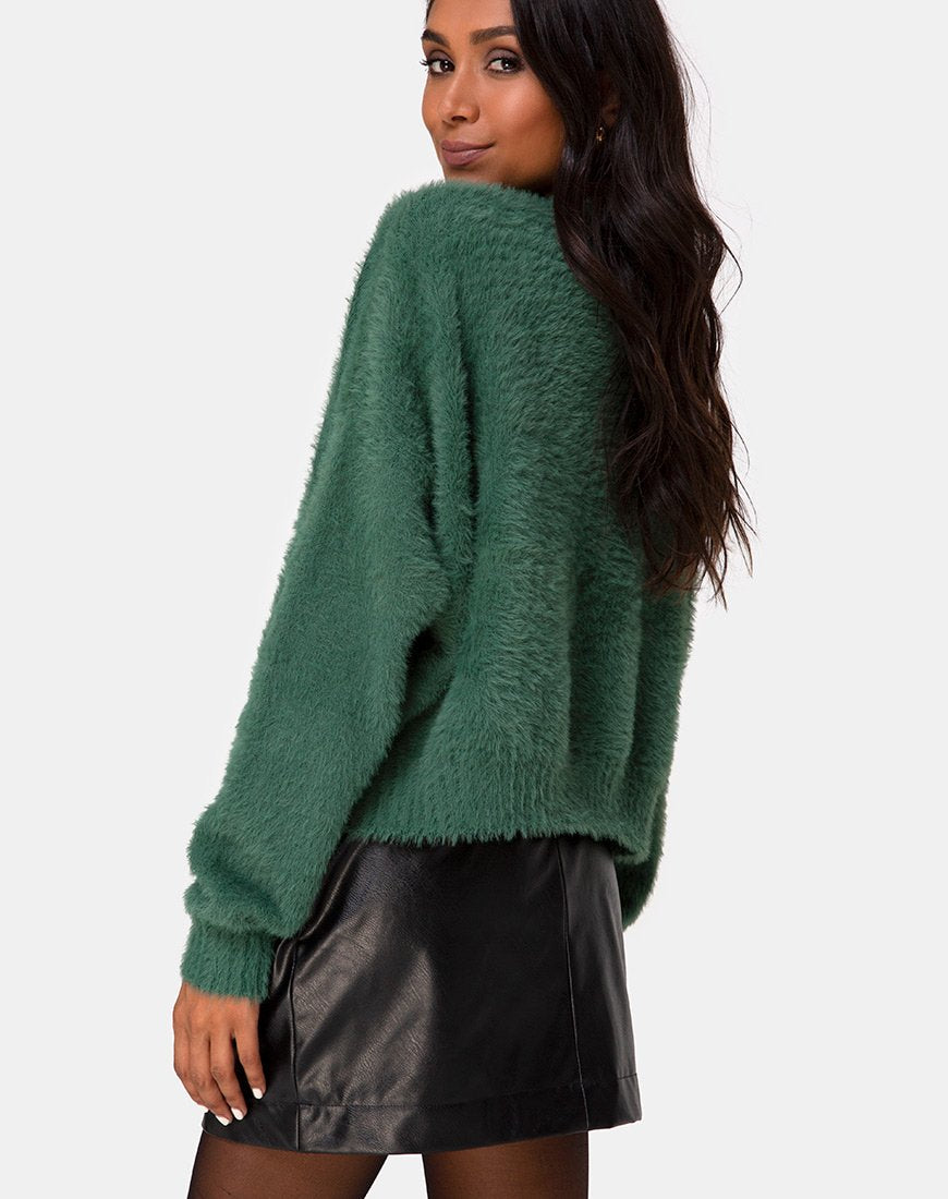 Maglione Margo in maglia verde bosco