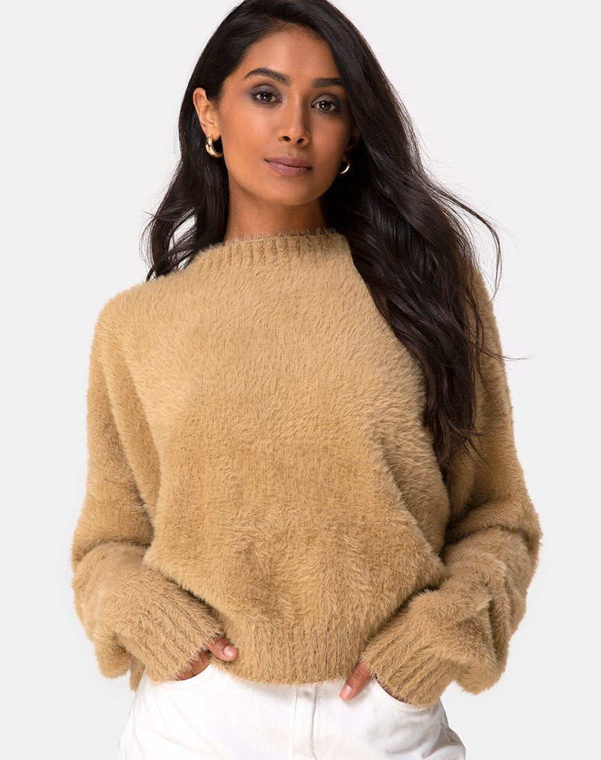 Maglione Margo in maglia Taupe