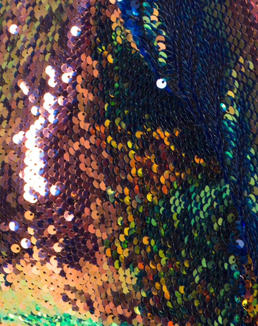 Immagine di Maria Bodycon Dress in Fishcale Sequin Pink Oil