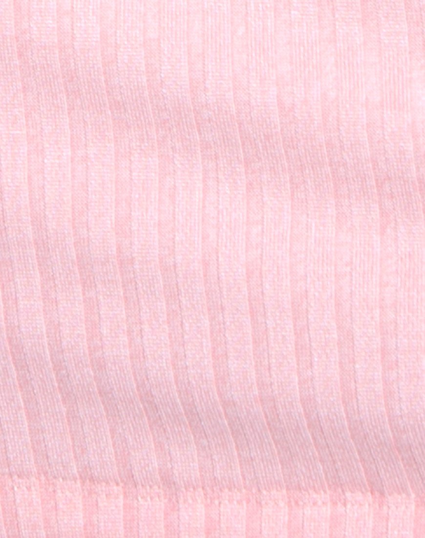 Immagine di Marina Bodycon Dress a coste Blush