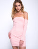 Immagine di Marina Bodycon Dress a coste Blush