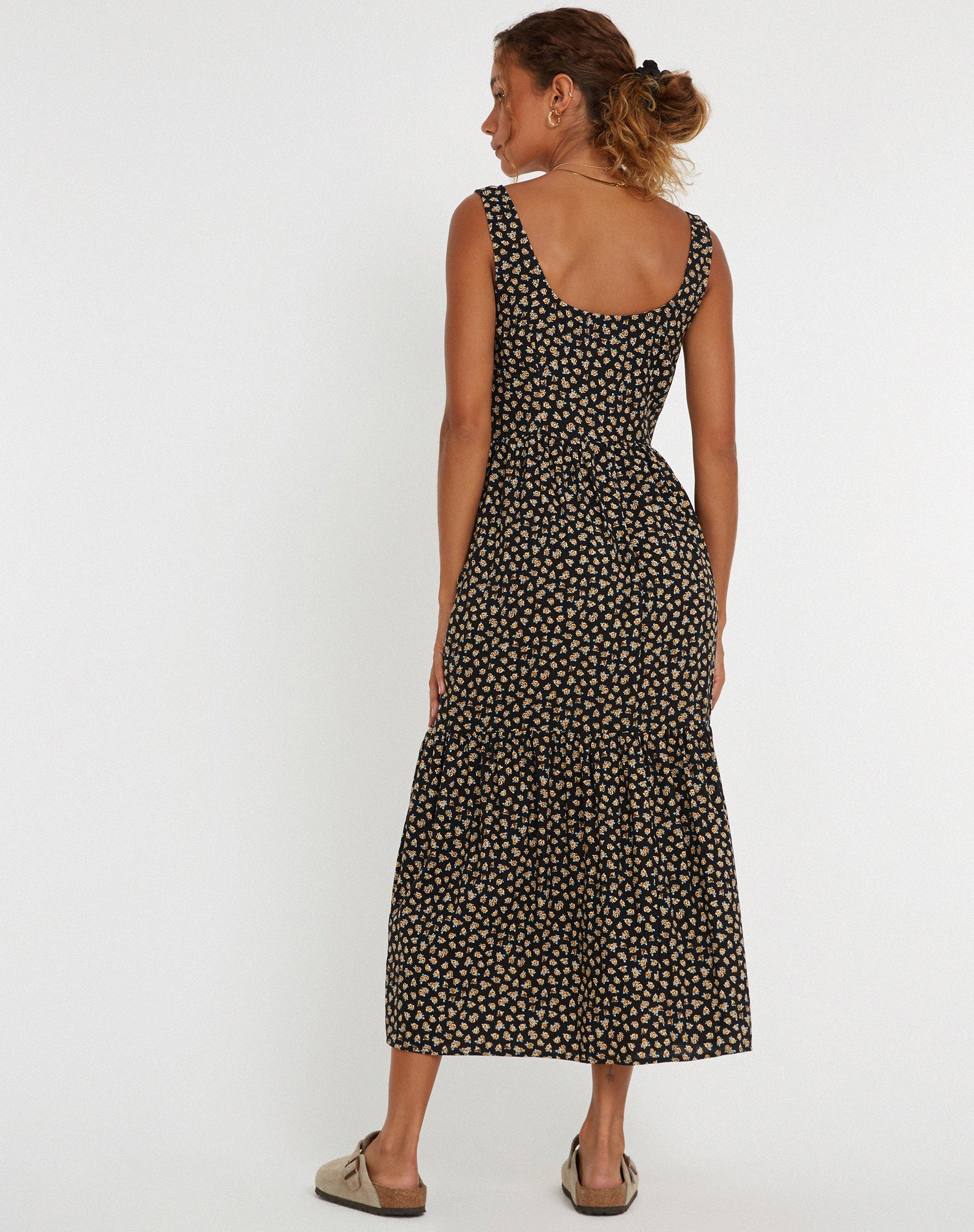 immagine di Marisol Maxi Dress in Ditsy Floral Bronzo
