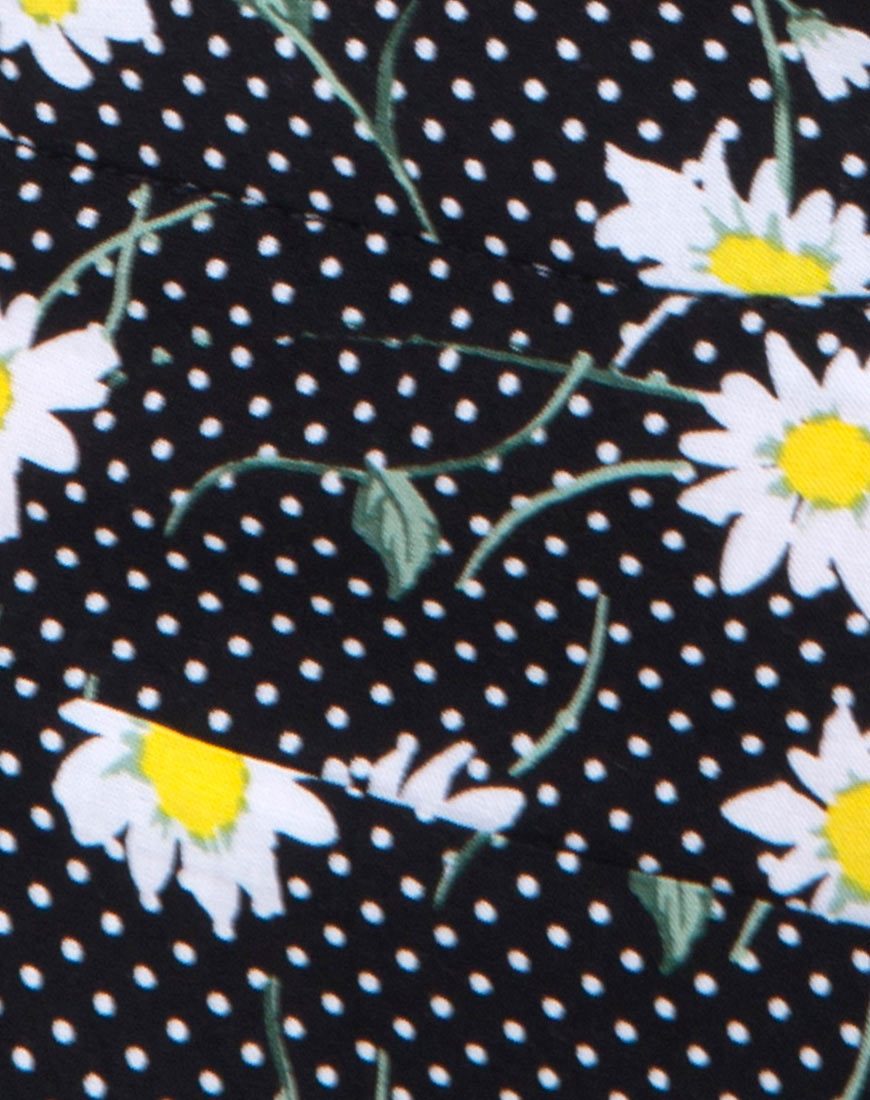 Immagine di Marleigh Crop Top in Polka Daisy Nero