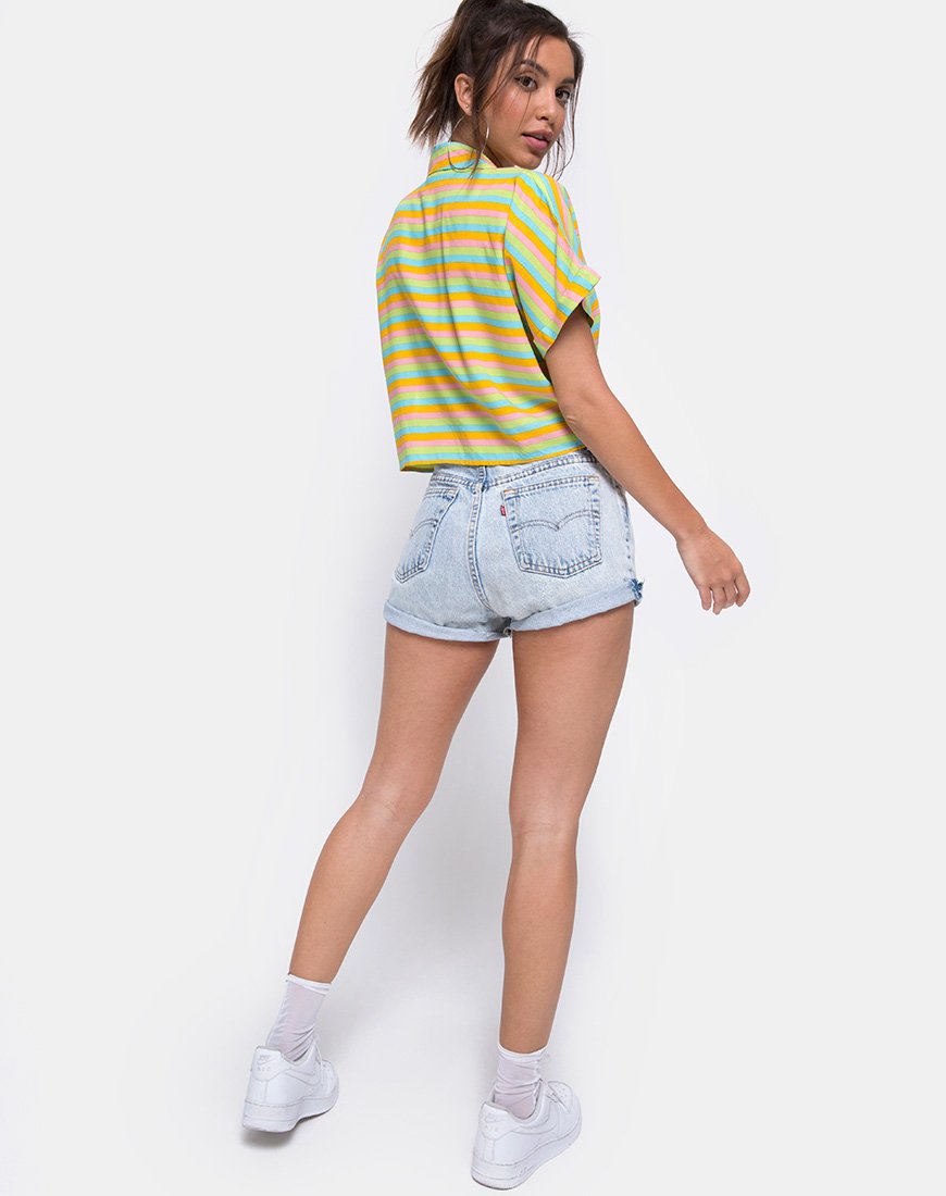 Immagine di Gapo Tie Up Shirt in Sweet Stripe